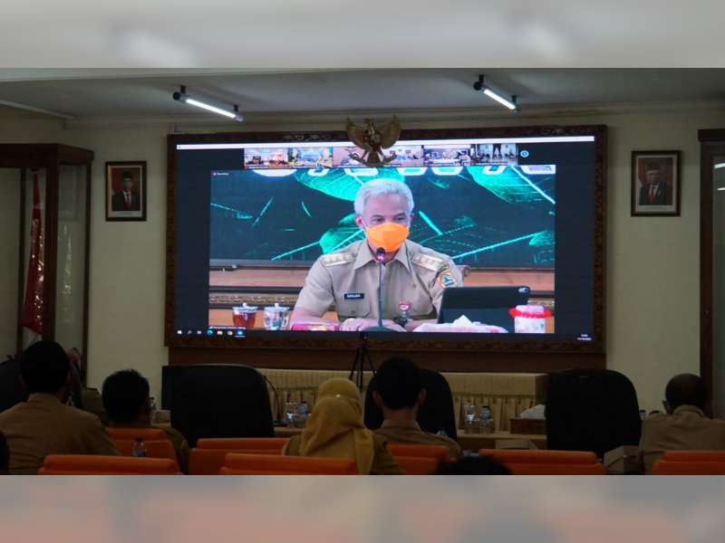 Gubernur Jawa Tengah Ganjar Pranowo Minta Pemkab Blora Genjot Vaksinasi Lansia
