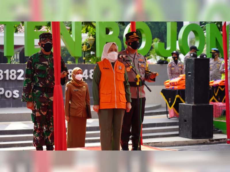 Tingkatkan Mitigasi Bencana, Pemkab Bojonegoro Laksanakan Apel Gelar Pasukan
