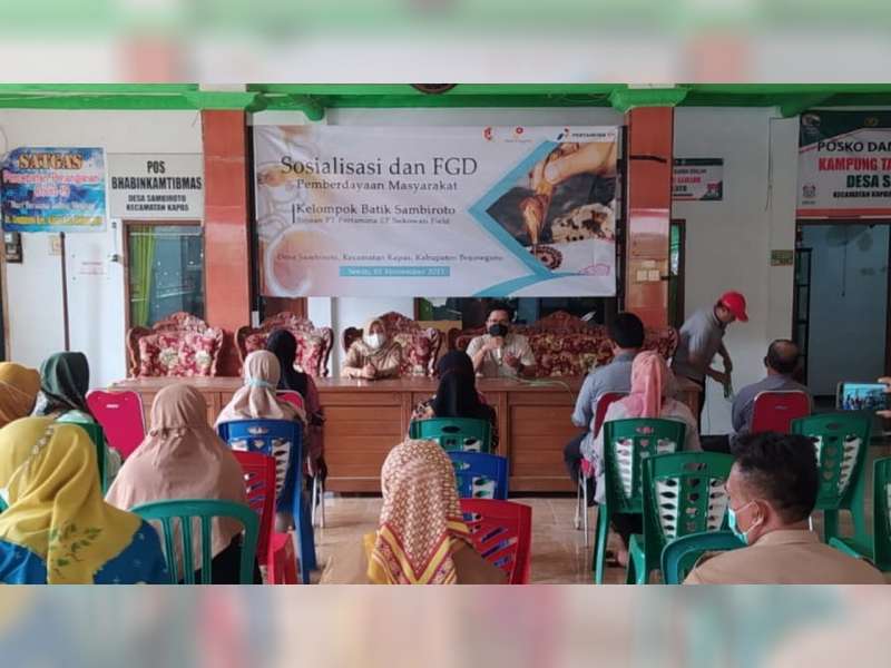 Pertamina EP Sukowati Field Sosialisasi Program Pemberdayaan Ekonomi bagi Pelaku Usaha Batik