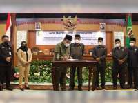 Bupati dan DPRD Blora Tanda Tangani Nota Kesepakatan KUA-PPAS RAPBD 2022