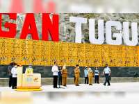 Jaga Ketahanan Pangan Nasional, Presiden Jokowi Resmikan Bendungan Tugu dan Gongseng