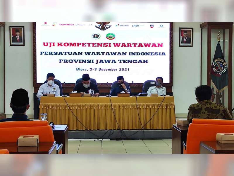 Buka Uji Kompetensi Wartawan, Bupati Ajak Media Ikut Membangun Blora