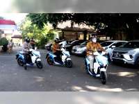 Bupati Bersama Forkopimda Blora 'Test Drive' Motor Listrik Gesits
