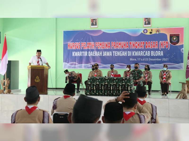 Bupati Blora Buka Kursus Pembina Pramuka Tingkat Dasar Kwarda Jateng