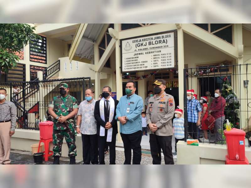Forkopimda Blora Pantau Perayaan Natal 2021