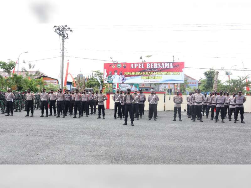 Jelang Malam Tahun Baru, Polres Blora Gelar Apel Bersama