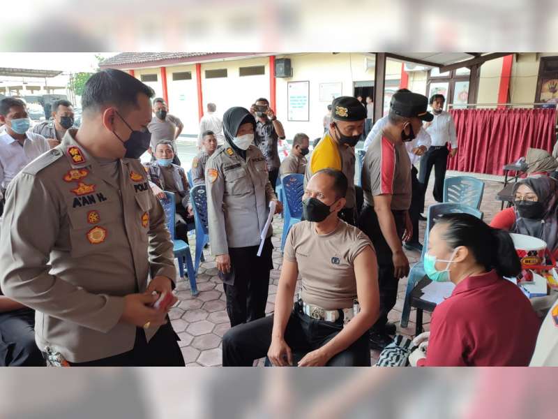 Polres Blora Gelar Vaksin Booster bagi Anggota