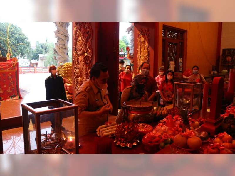 Jaga Toleransi, Bupati dan Wakil Bupati Blora Tinjau Persiapan Perayaan Imlek