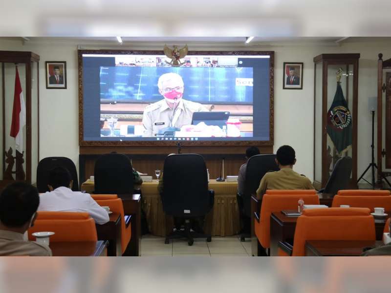 Ikuti Rakor Penanganan COVID-19, Pemkab Blora Siap Tindak Lanjuti Arahan Gubernur Jateng