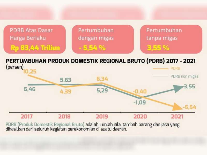Pertumbuhan Ekonomi Kabupaten Bojonegoro Tahun 2021 Minus 5,54 Persen