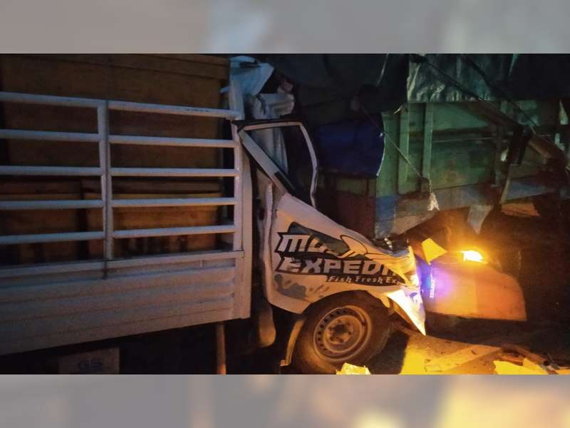 Diduga Mengantuk, Pikap Tabrak Truk Parkir di Tuban, Pengemudi Pikap Tewas di TKP