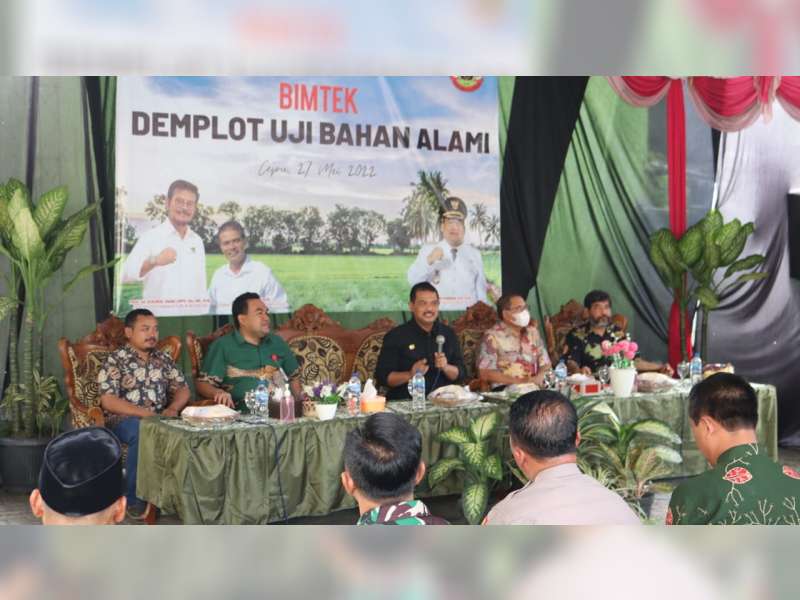 Kurangi Penggunaan Pupuk Kimia, Kementerian Pertanian Canangkan Demplot Uji Bahan Alami di Blora