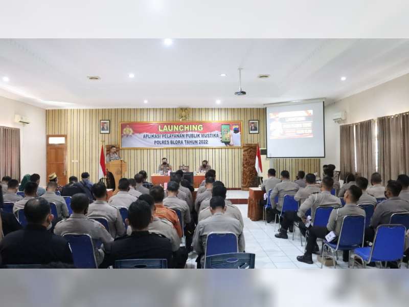 Permudah Pelayanan Masyarakat, Polres Blora Luncurkan Aplikasi Pelayanan Mustika