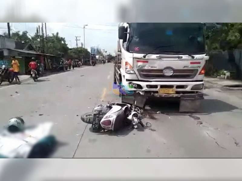 Motor Tabrak Truk Tangki di Kalitidu, Bojonegoro, Pemotor Asal Blora Alami Luka Berat