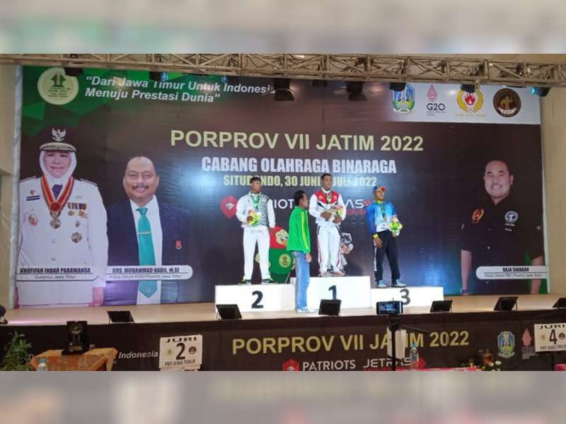 Binaraga Sumbang 2 Medali Perak bagi Kontingen Bojonegoro di Porprov Jatim 2022