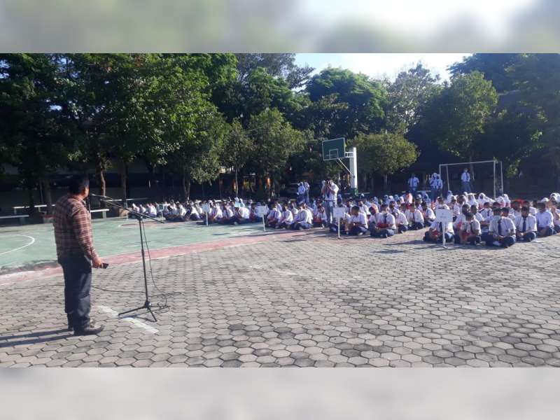 Polisi Berikan Penyuluhan Bahaya Narkoba pada Peserta Didik Baru SMK Migas Cepu
