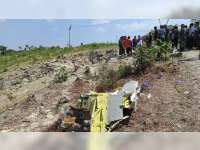 Foto Evakuasi Serpihan Pesawat T-50i Golden Eagle TNI AU yang Jatuh di Blora