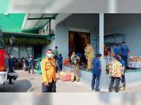 Ruang Produksi Pabrik Minuman Realfood di Bojonegoro Kota Terbakar