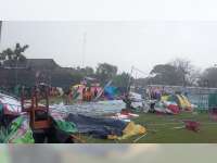Diterjang Angin, Tenda Panitia Jambore Pramuka di Balen, Bojonegoro Porak-poranda