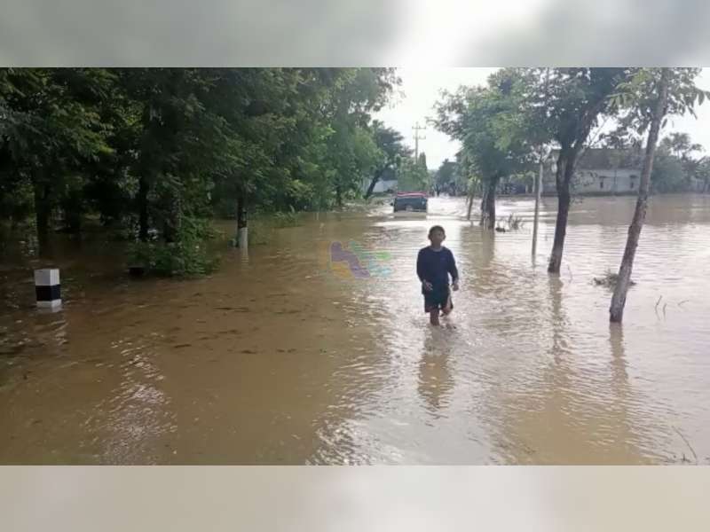 Kali Kening Meluap, 6 Desa di Kecamatan Parengan, Tuban Diterjang Banjir