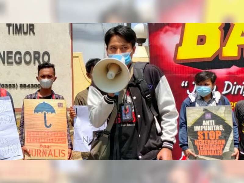 AJI Bojonegoro Sesalkan Tindakan Kekerasan Peserta Konvoi Terhadap 2 Jurnalis