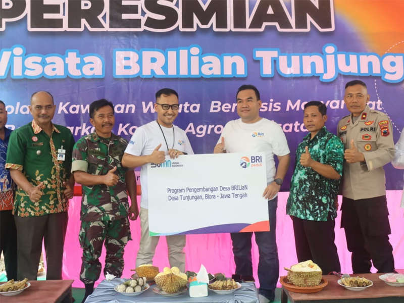 Bupati Blora Resmikan Desa Wisata Brilian Tunjungan di Kawasan Kampung Durian Nglawungan