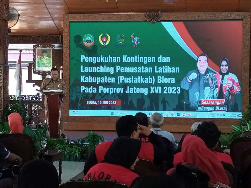 Bupati Kukuhkan Kontingen Blora Untuk Porprov Jateng 2023
