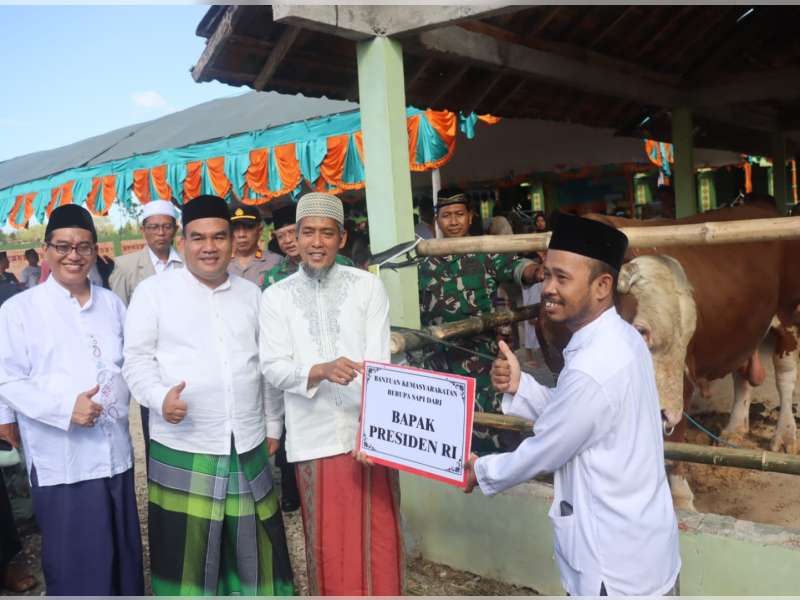 Sekda Pemprov Jateng Serahkan Sapi dari Presiden di Desa Pratama Arhan