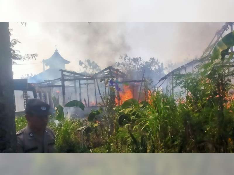 Diduga Korsleting Listrik, Rumah Warga Tambakrejo, Bojonegoro Ludes Terbakar, Kerugian Rp 200 Juta