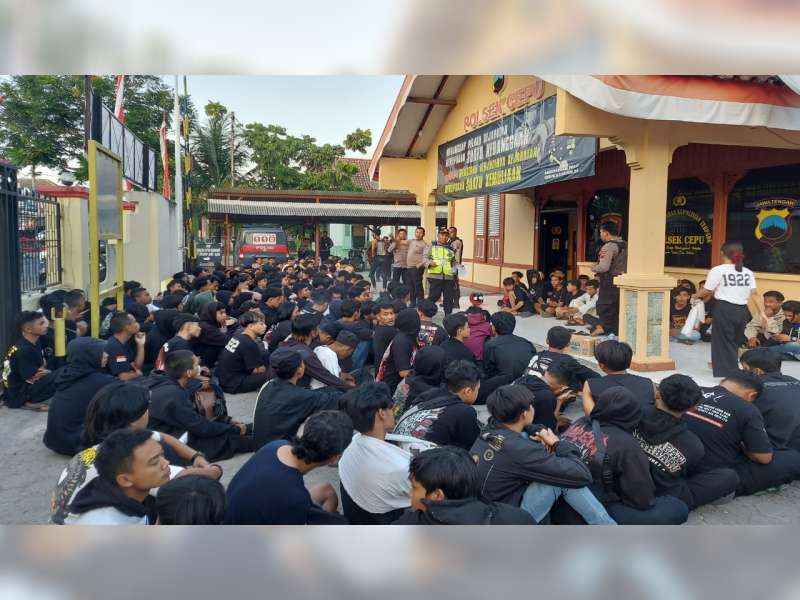 Gelar Konvoi, Ratusan Pemuda di Cepu, Blora Diamankan Polisi