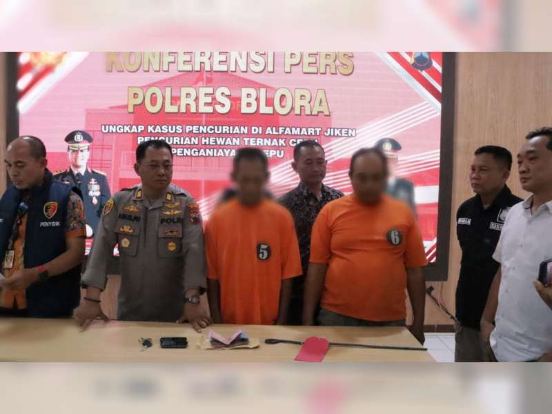 Curi Ternak Sapi di Blora, Warga Bojonegoro dan Temannya Warga Blora Ditangkap Polisi