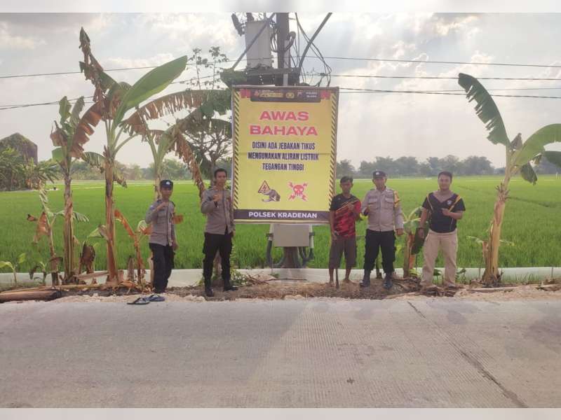 Cegah Korban Jiwa, Polsek Kradenan Imbau Petani Tidak Gunakan Jebakan Listrik di Sawah