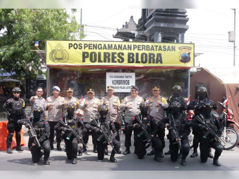 Jelang Pemilu, Wakapolda Jateng Cek Perbatasan Cepu-Jawa Timur