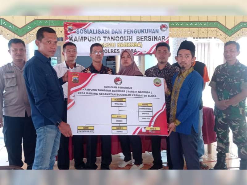 Tekan Peredaran Narkoba, Polres Blora Bentuk Kampung Tangguh Bersinar