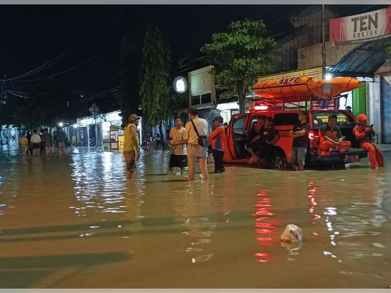Hujan Deras di Cepu Rendam Ratusan Rumah Warga