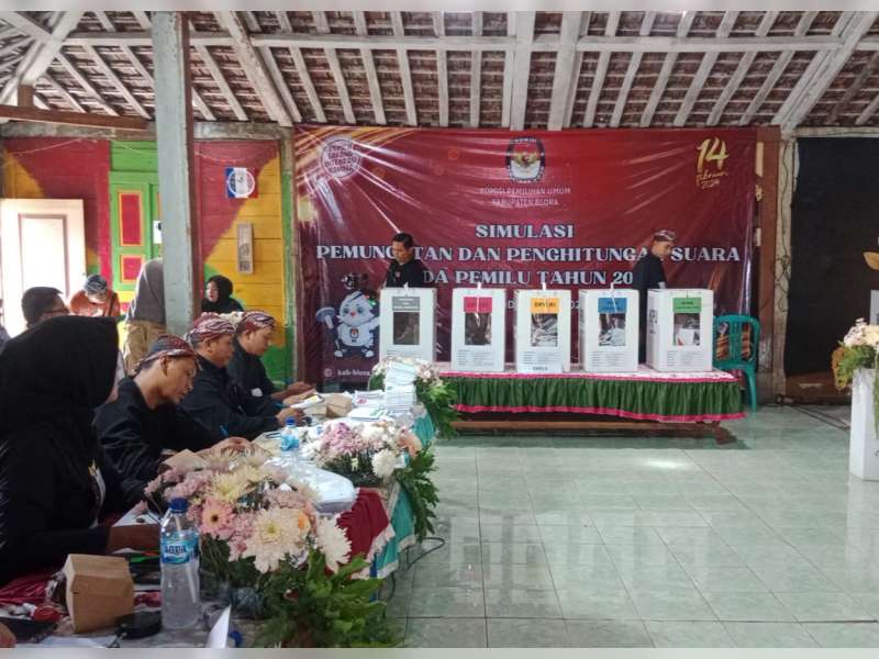 KPU Blora Gelar Simulasi Pemungutan dan Penghitungan Suara