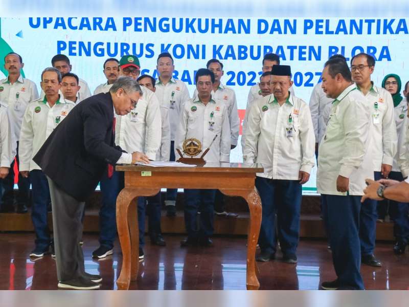 Pengurus KONI Blora 2023-2027 Dilantik, H. Setiyono Ketua