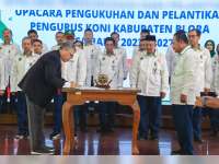 Pengurus KONI Blora 2023-2027 Dilantik, H. Setiyono Ketua
