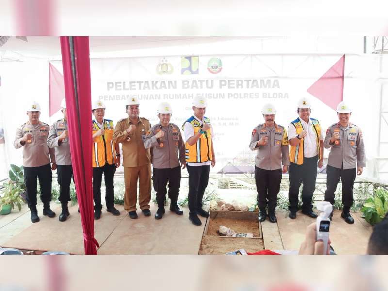 Pembangunan Rumah Susun Polres Blora Dimulai