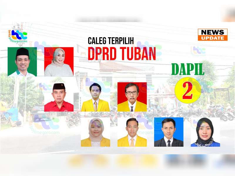 Berikut ini Caleg yang Diperkirakan Lolos Jadi Anggota DPRD Kabupaten Tuban Dapil 2
