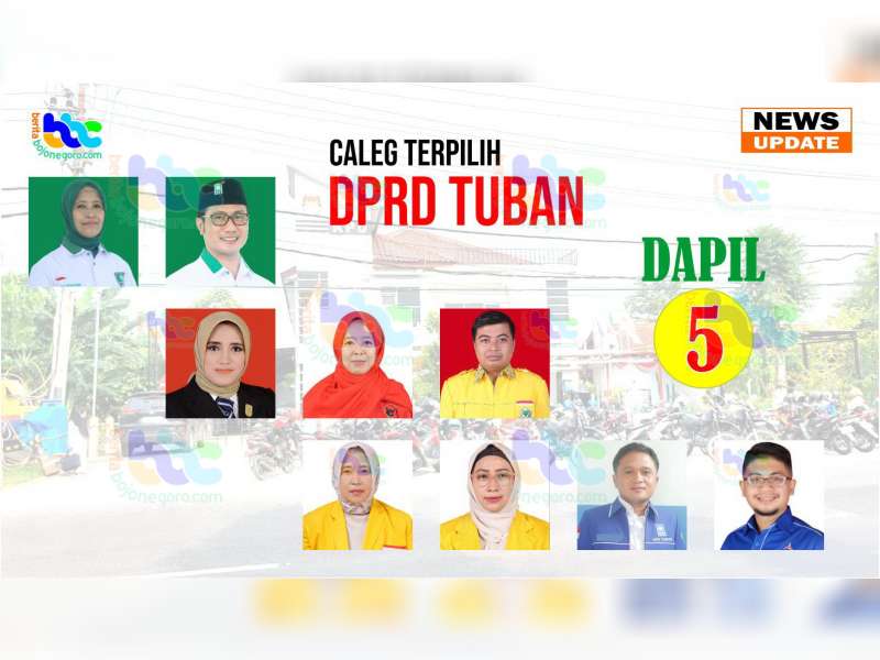 Berikut ini Caleg yang Diperkirakan Lolos Jadi Anggota DPRD Kabupaten Tuban Dapil 5