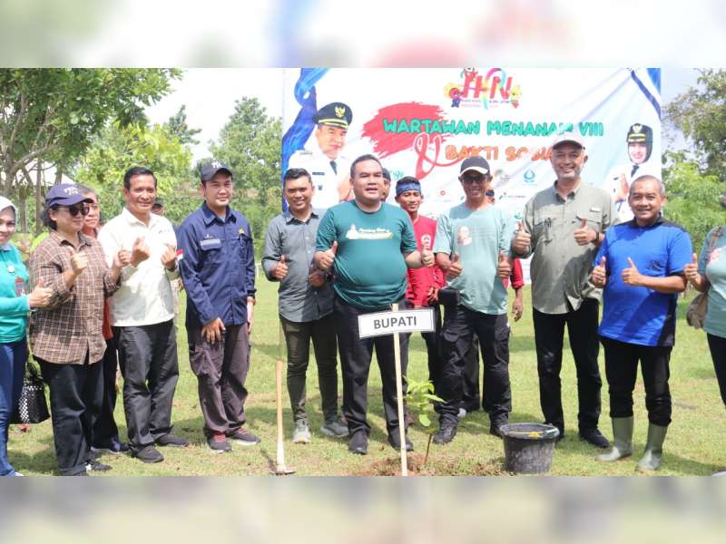 Peringatan HPN 2024 dan HUT PWI ke-78, Bupati Apresiasi PWI Blora Hijaukan Kawasan Wisata