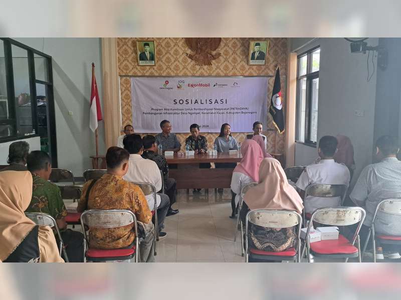 EMCL Dukung Percepatan Pembangunan Infrastruktur 11 Desa di Bojonegoro
