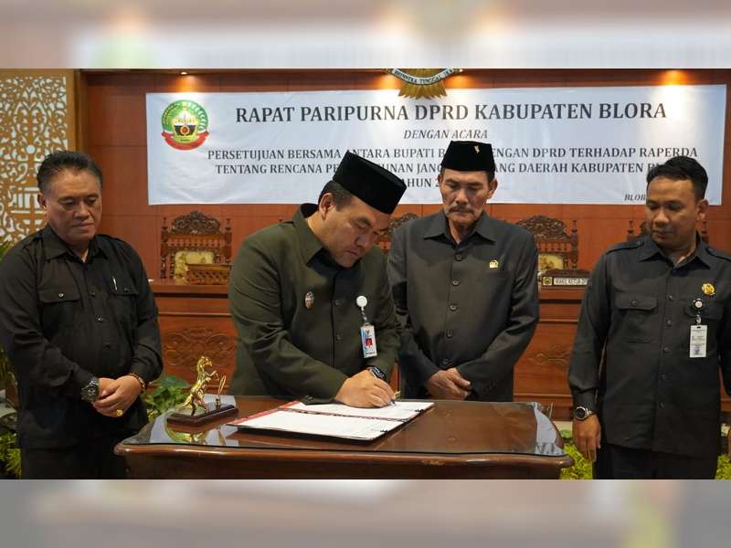 RPJPD Kabupaten Blora 2025-2045 Disetujui Bupati dan DPRD