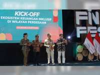 Mensesneg Pratikno Hadiri Kick Off Ekosistem Keuangan Inklusif di Desa Dolokgede, Bojonegoro