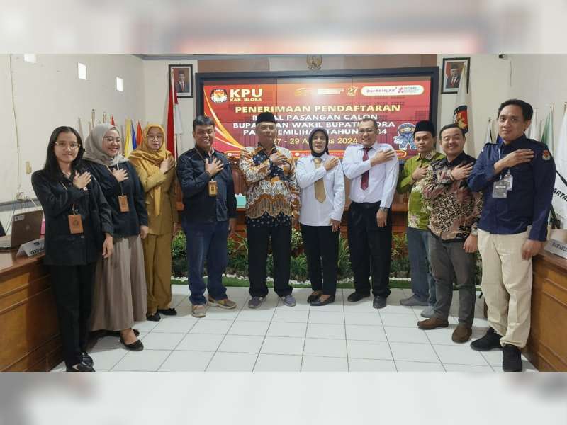 Hari Pertama Pendaftaran, KPU Blora Siap Terima Pendaftaran Bakal Pasangan Calon Bupati dan Wakil Bupati