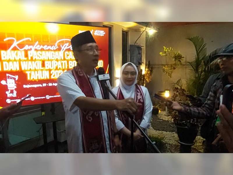 Diusung PDIP dan Perindo, Bapaslon Teguh Haryono-Farida Hidayati Maju Pilkada Bojonegoro