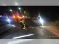 Tabrakan Honda PCX Kontra Honda CB di Dander, Bojonegoro, Seorang Pemotor Luka Berat