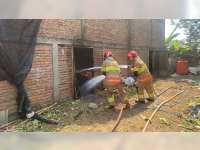 Kebakaran Oven Tembakau di Sukosewu, Bojonegoro, 8 Ton Daun Tembakau Ludes Terbakar