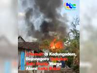 3 Rumah di Bojonegoro Terbakar, Satu Orang Warga Alami Luka Bakar